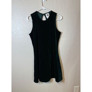 Velvet Mini Dress Emerald Green Sleeveless Party Cocktail Dress